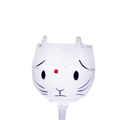 গুণ Cat Shaped 400ml Crystal Balloon 14 Oz Wine Glasses কারখানা