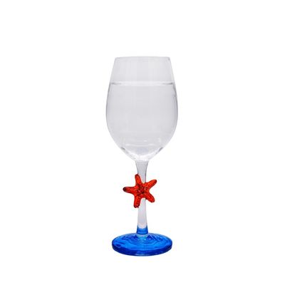 গুণ Creative Sea Animal Stem Crystal Wine Glass For Summer Holiday কারখানা