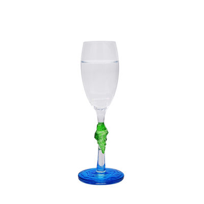 গুণ Creative Sea Animal Stem Crystal Wine Glass For Summer Holiday কারখানা