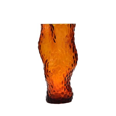 গুণ Tree Stump Shaped Customize Color Decorative Glass Vase কারখানা