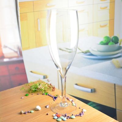 গুণ Europe Style Long Stem Glass Vase Centerpiece For Party কারখানা