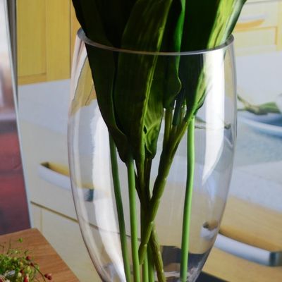 গুণ Europe Style Long Stem Glass Vase Centerpiece For Party কারখানা