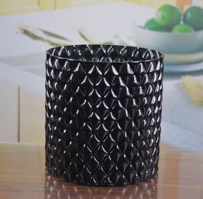 গুণ Emobossed Decorative Glass Vase কারখানা