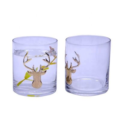 গুণ Decorative Round Personalised Whisky Glass For Christmas কারখানা