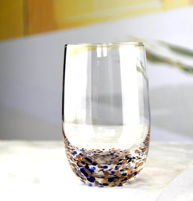 গুণ Gold Stone Bottom Glass SGS 300ml Handmade Whiskey Glass কারখানা