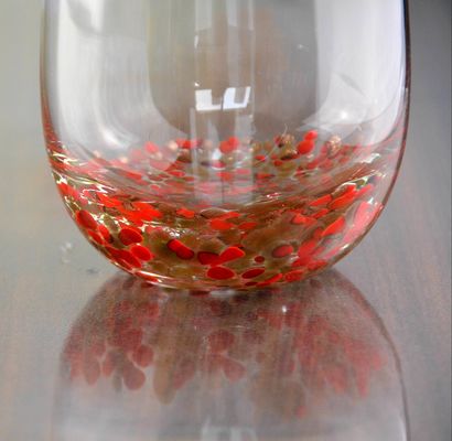 গুণ Gold Stone Bottom Glass SGS 300ml Handmade Whiskey Glass কারখানা