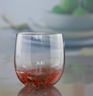 গুণ Gold Stone Bottom Glass SGS 300ml Handmade Whiskey Glass কারখানা