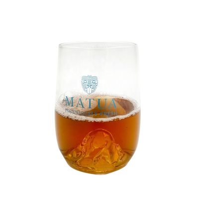 গুণ 14 Oz Whiskey Glasses With Creative Ice Montain Bottom কারখানা