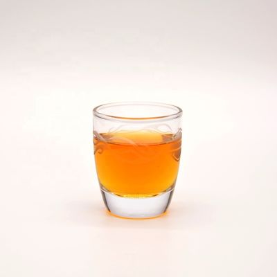 গুণ Platinum 50ml Unique Shot Glasses With Branded Decal Logo কারখানা