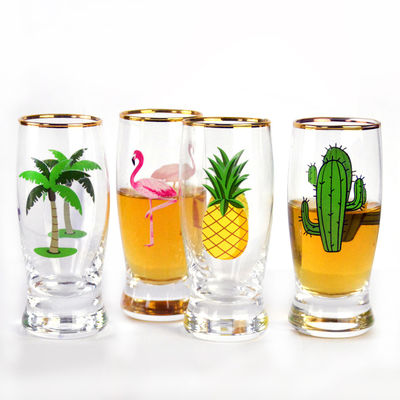 গুণ Color Decal Printed Unique Shot Glasses কারখানা