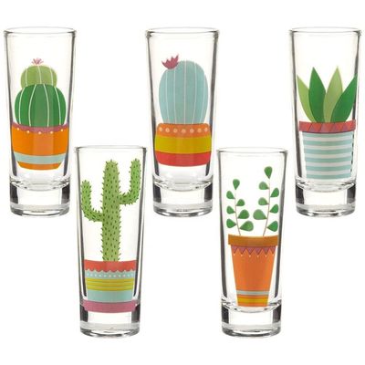 গুণ Colorful Print Unique Shot Glasses For Tequila Fiesta কারখানা