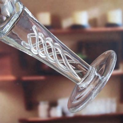 গুণ Handmade Decorative Twisted DNA Stem Custom Shot Glasses কারখানা