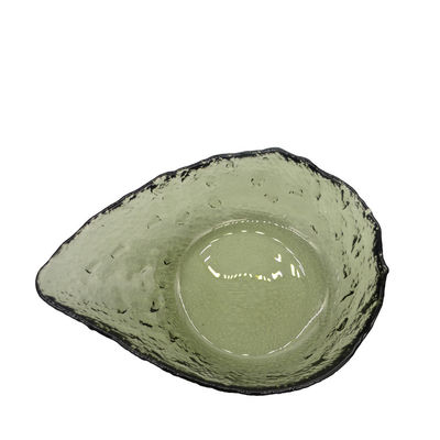 গুণ Exquisite Creative Water Drop Shape Glass Charger Plates কারখানা