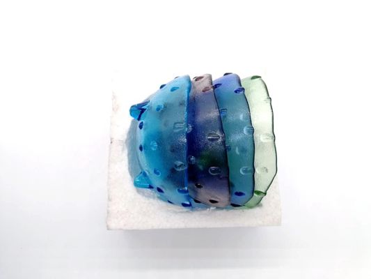 গুণ Unique 3 Feet Glass Charger Plates For Fruit And Dessert কারখানা