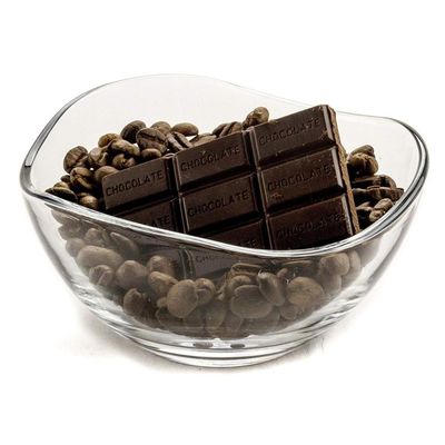 গুণ Transparent Durable Wave Rim Glass Charger Plates , Fruit Salad Glass Bowl কারখানা