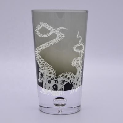 গুণ Grey Color Air Bubble Bottom Unique Cocktail Glasses . Bohemian Drinking Glasses কারখানা