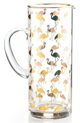 গুণ Golden Flamingo Printed Crystal Highball Glasses For Restaurant কারখানা