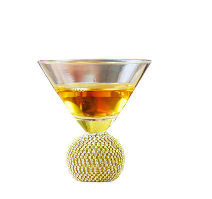 গুণ Golden Bottom Crystal Cocktail Glasses কারখানা