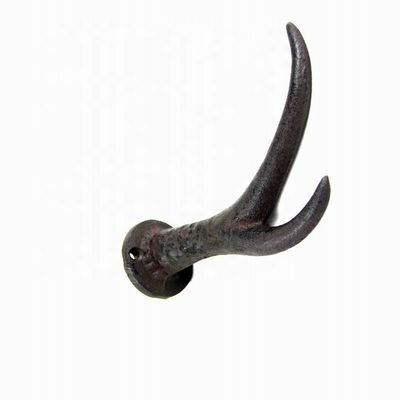 গুণ Deer Antler Cast Iron Wall Hooks Cast Iron Crafts Rust কারখানা