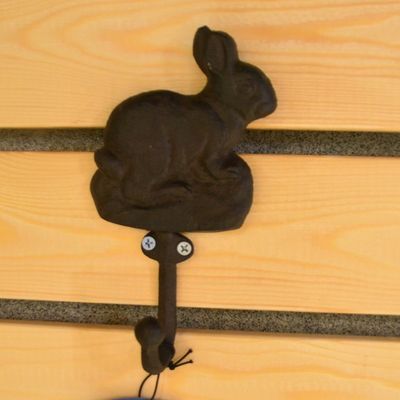 গুণ Antique Cute Rabbit Cast Iron Hat Hooks Cast Iron Crafts কারখানা