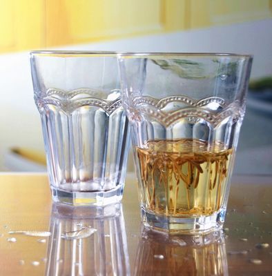 গুণ Stemless Embossed Multiple Tangent 10 Oz Glass Tumbler কারখানা