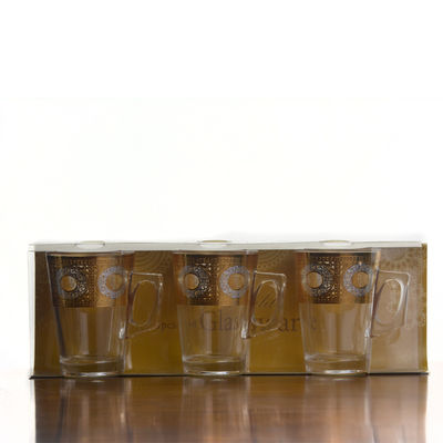 গুণ Golden Decorated Gold Decal Tumbler Drinking Glasses কারখানা