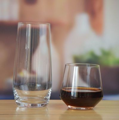 গুণ Stemless 20 Ounce Glass Tumbler For Ice Tea কারখানা