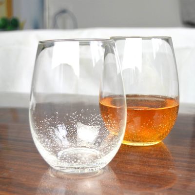 গুণ 500ml Transparent Stemless Whiskey Tumbler Glasses , Wine Glass Tumbler কারখানা