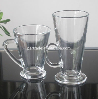 গুণ Irish Style Machine Made Crystal Whisky Tumblers With Handle কারখানা