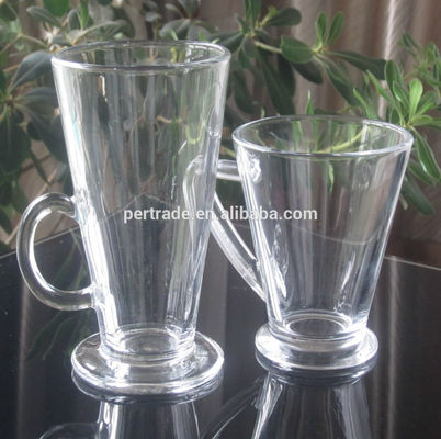 গুণ Irish Style Machine Made Crystal Whisky Tumblers With Handle কারখানা