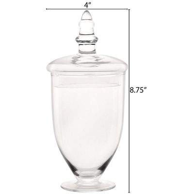 গুণ Multipurpose Set Of 3 Clear Glass Jars For Kitchen কারখানা