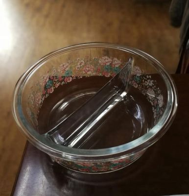 গুণ Two Pots Borosilicate Clear Glass Storage Jars , Glass Bowls With Lids কারখানা