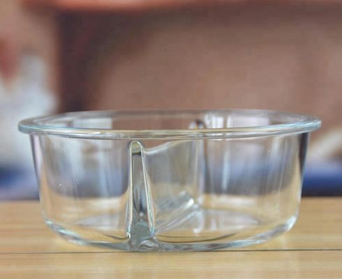 গুণ Two Pots Borosilicate Clear Glass Storage Jars , Glass Bowls With Lids কারখানা