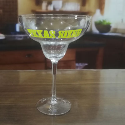 গুণ LFGB 850ml Margarita Giant Crystal Cocktail Glasses কারখানা