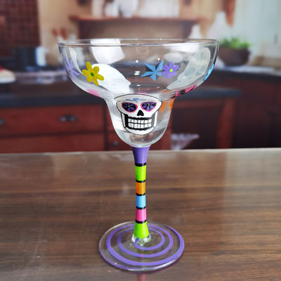 গুণ Halloween Margarita Glass 12Oz Crystal Cocktail Glasses কারখানা
