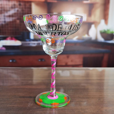 গুণ Halloween Margarita Glass 12Oz Crystal Cocktail Glasses কারখানা