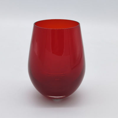 গুণ Lead Free Stemless Crystal Wine Glass Handblown 550ml কারখানা