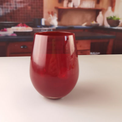 গুণ Lead Free Stemless Crystal Wine Glass Handblown 550ml কারখানা