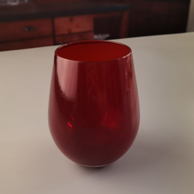 গুণ Lead Free Stemless Crystal Wine Glass Handblown 550ml কারখানা